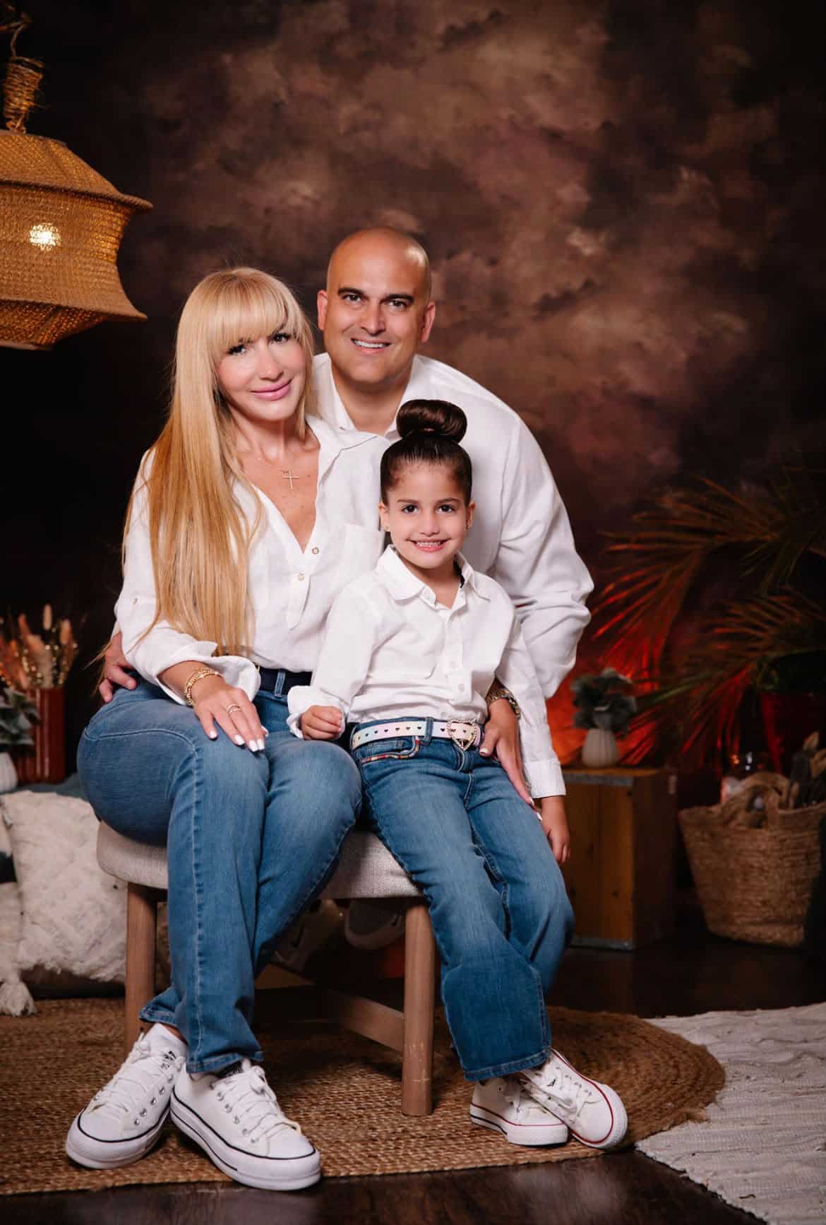 Benny Fernandez with his family — grounded in faith, family, and community in South Florida